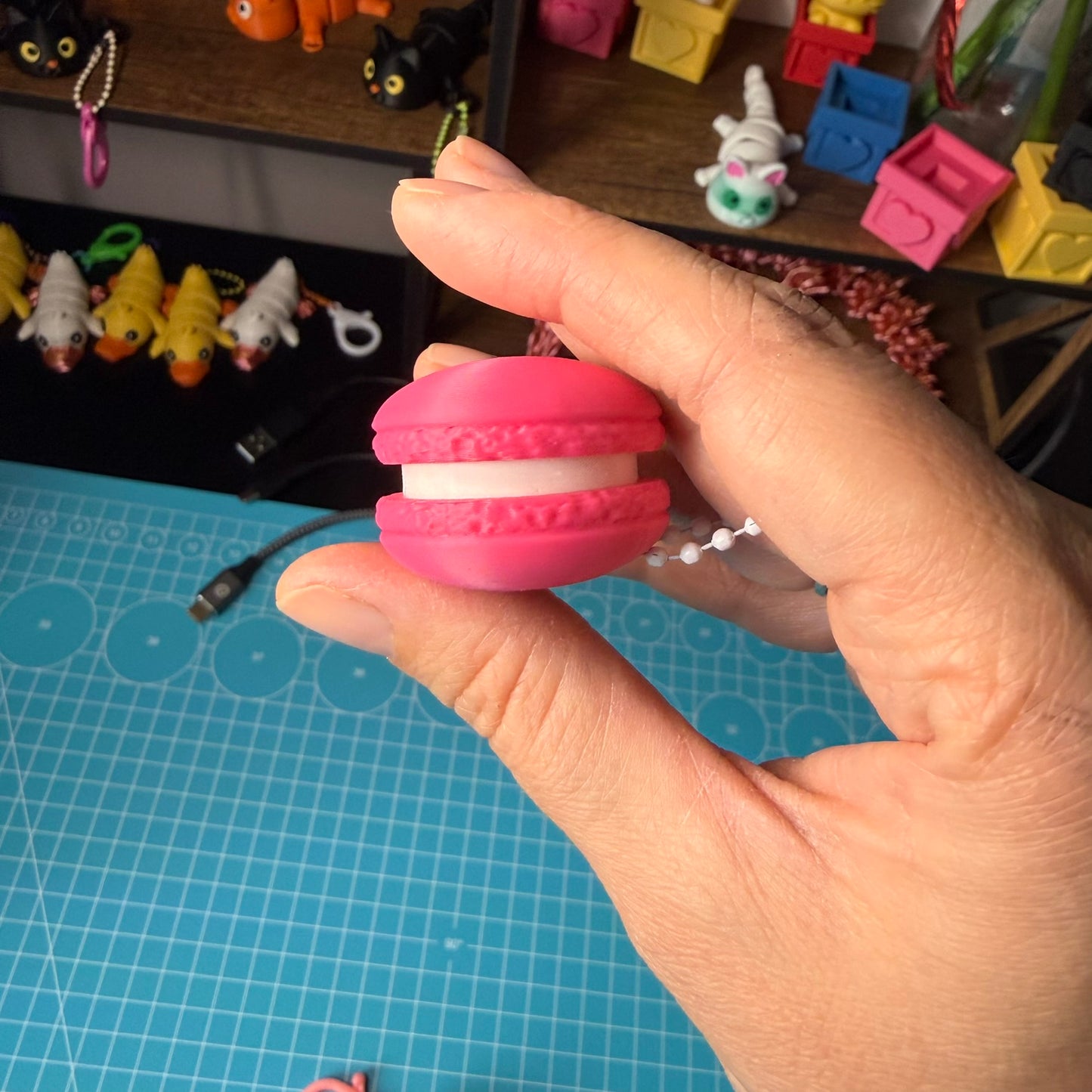 Macaron Keychain Clicker